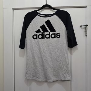 Adidas Short Sleeve Tee - Gray and Black